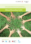 Titelbild der Broschüre: Abschlussbericht: Projekt zur Zusammenarbeit zwischen den Sozialbürgerhäusern der Landeshauptstadt München und den Jugendmigrationsdiensten