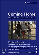 Titelbild der Broschüre: Coming Home   Projektbericht 2005 2006 (Englisch)