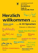 Titelbild der Broschüre: Daheim in München   Herzlich Willkommen
