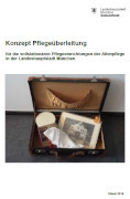 Titelbild der Broschüre: Pflegeüberleitung   Konzept