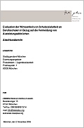 Titelbild der Broschüre: Evaluation der Wirksamkeit von Schulsozialarbeit an Berufsschulen in Bezug auf die Vermeidung von Ausbildungsabbrüchen - Abschlussbericht