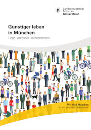 Titelbild der Broschüre: Günstiger leben in München