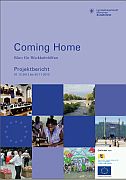 Titelbild der Broschüre: Coming Home   Projektbericht 2012 2013