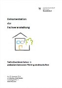 Titelbild der Broschüre: Dokumentation der Fachveranstaltung „Selbstbestimmt leben in ambulant betreuten Wohngemeinschaften“ am 20.11.2014 in München