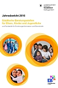 Titelbild der Broschüre: Beratungsstellen für Eltern, Kinder und Jugendliche<br>
und Fachstelle für Erziehungsinformation und Elternbriefe<br>
Jahresbericht 2016