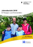 Titelbild der Broschüre: BiP Begegnung in Patenschaften   Jahresbericht 2018