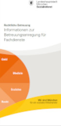 Titelbild der Broschüre: Rechtliche Betreuung<br>
Informationen zur Betreuungsanregung für Fachdienste