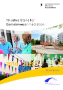 Titelbild der Broschüre: 10 Jahre Stelle für Gemeinwesenmediation