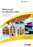 Titelbild der Broschüre: Mietspiegel für München 2023