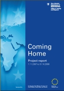 Titelbild der Broschüre: Coming Home   Projektbericht 2007 2008 (Englisch)