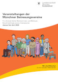 Titelbild der Broschüre: Veranstaltungen der Münchner Betreuungsvereine